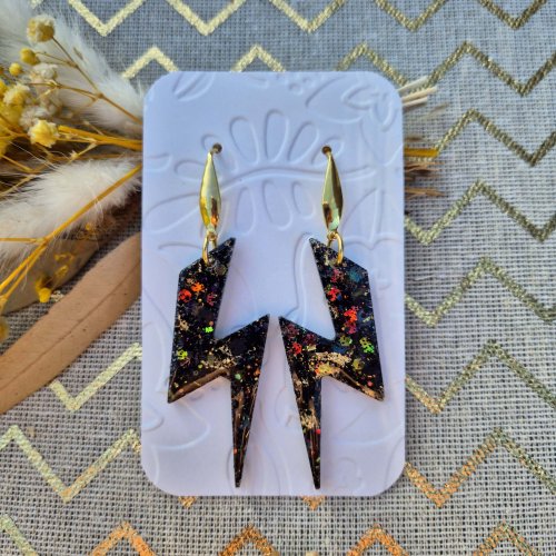 boucles claira noir-doré