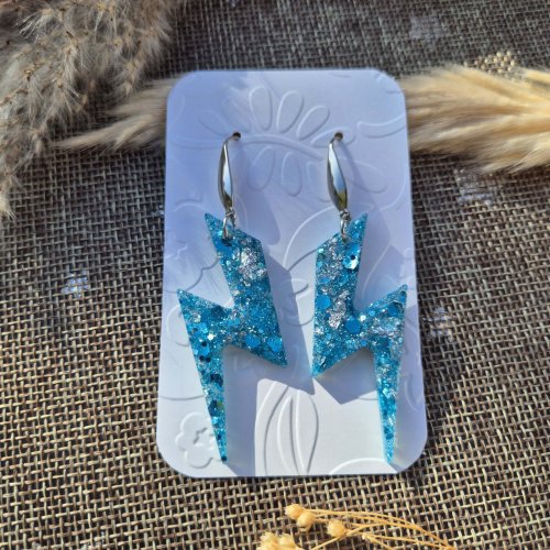 boucles claira bleues argentées